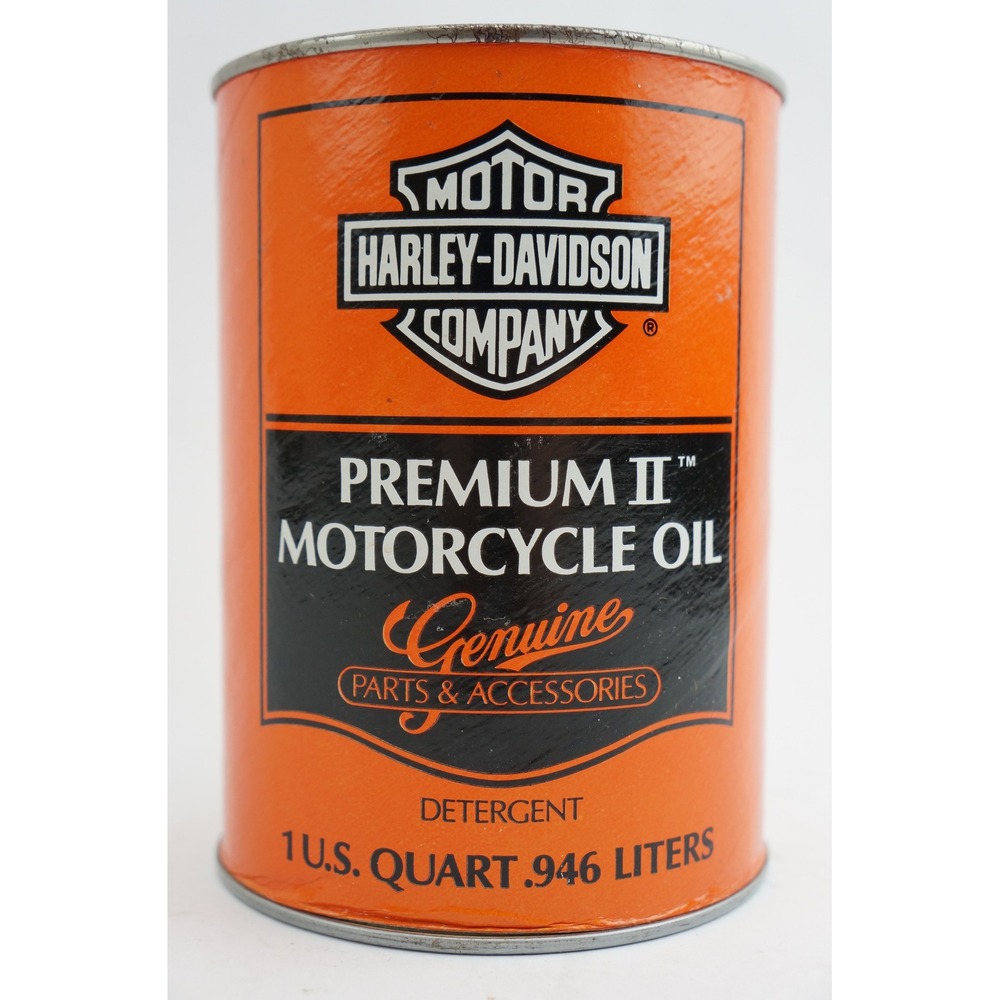 Harley-Davidson Motorcycle Oil 1 Quart Orange Premium II 20W-50 Vintage Fair